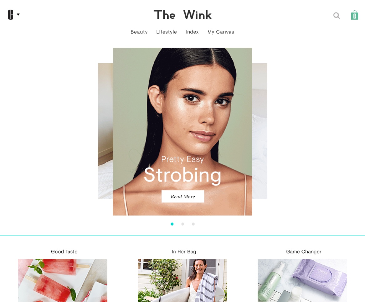The Wink by Clinique Homepage
