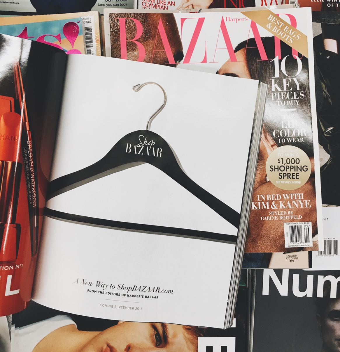 ShopBAZAAR coming soon in Harper's Bazaar printed magazine