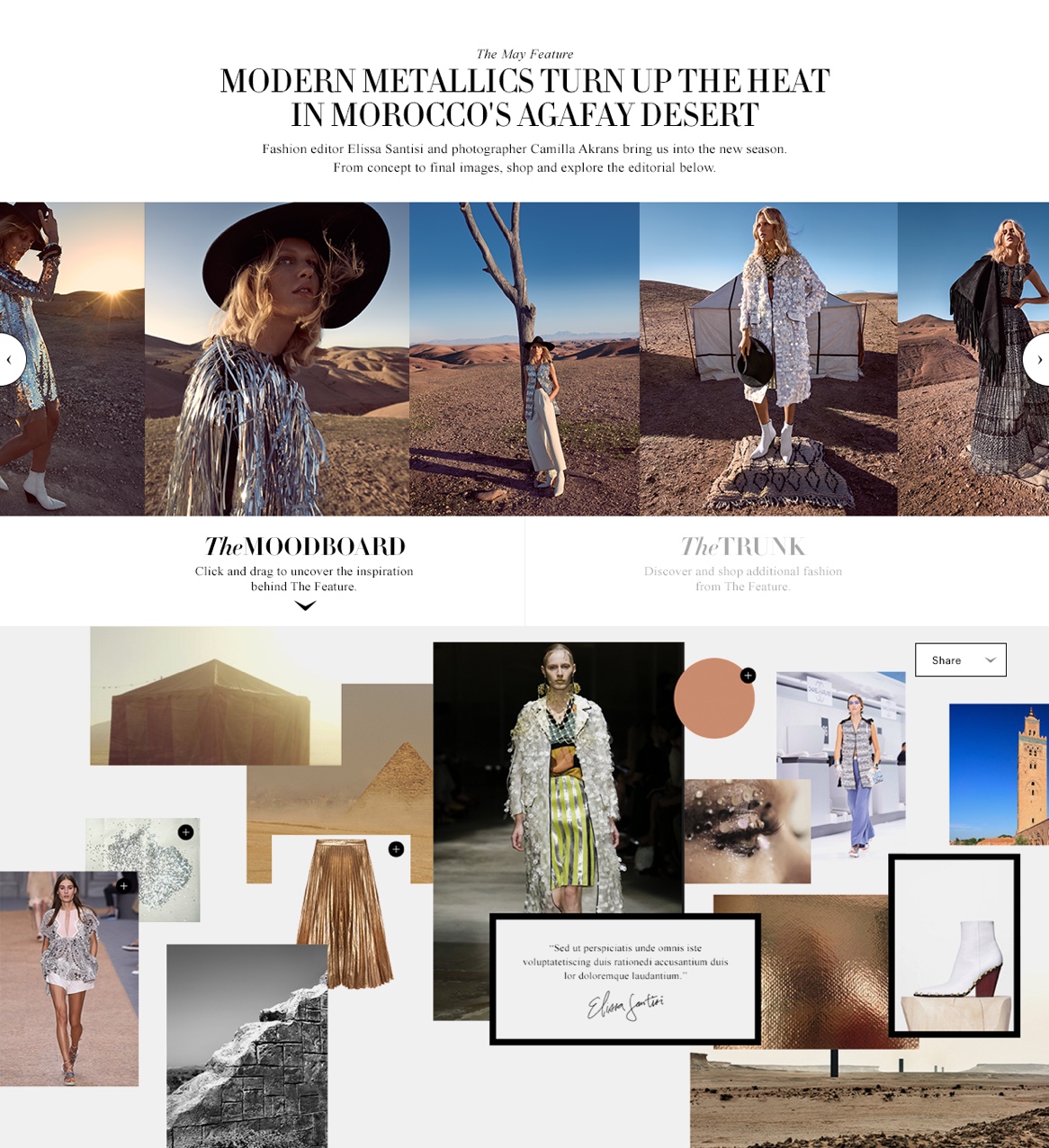 The Moodboard on the ShopBAZAAR website